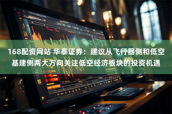 168配资网站 华泰证券：建议从飞行器侧和低空基建侧两大方向关注低空经济板块的投资机遇